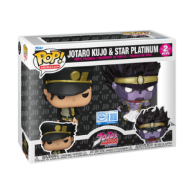 Funko Pop Jotaro Kujo & Star Platinum 2-Pack – Figurine JoJo's Bizarre Adventure Manga Animation Collector Vinyle Officielle
