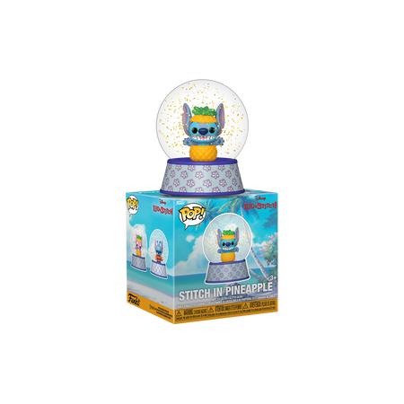 Funko Pop Stitch in Pineapple Mini Glitter Globe - Officielle Disney