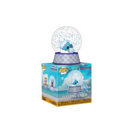 Funko Pop Sleeping Stitch Mini Glitter Globe - Officielle Disney