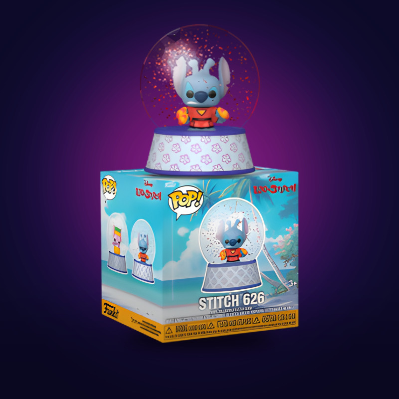 Funko Pop Stitch 626 Mini Glitter Globe – Disney
