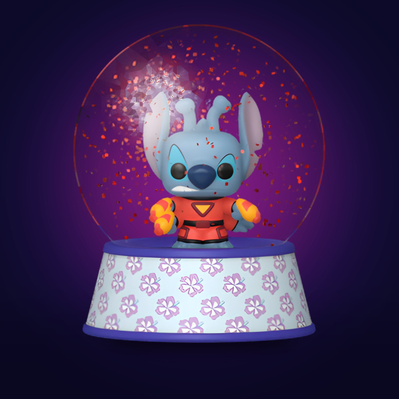Funko Pop Stitch 626 Mini Glitter Globe - Figurine Disney Collector Vinyle Officielle
