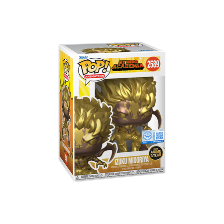 Funko Pop Pop! Izuku Midoriya (Gold) with Pop! Protector - Officielle My Hero Academia