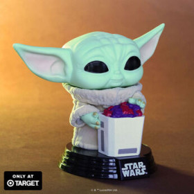 Funko Pop Pop! Grogu with Snack (Flocked) - Officielle Star Wars