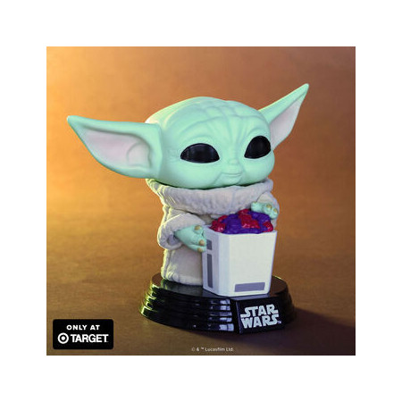 Funko Pop Pop! Grogu with Snack (Flocked) - Officielle Star Wars