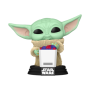 Funko Pop Pop! Grogu with Snack (Flocked) - Officielle Star Wars