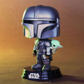 Funko Pop Pop! The Mandalorian with Grogu (On Back) - Officielle Star Wars