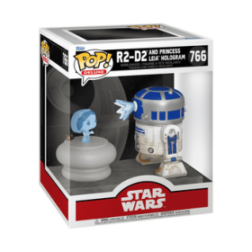 Funko Pop Pop! Deluxe R2-D2 and Princess Leia Hologram - Officielle Star Wars