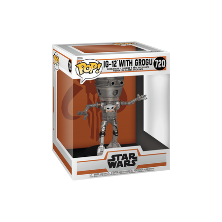 Funko Pop Pop! Deluxe IG-12 with Grogu - Officielle Star Wars
