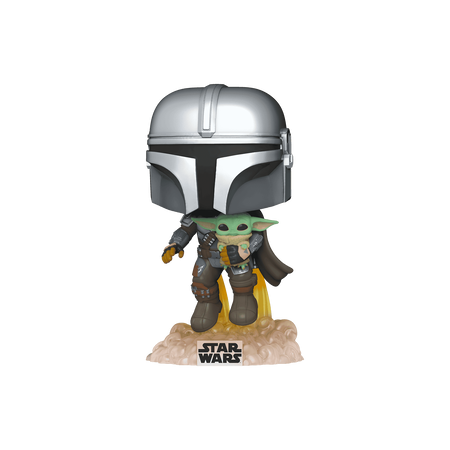 Funko Pop Pop! The Mandalorian Flying with Jet Pack - Officielle Star Wars