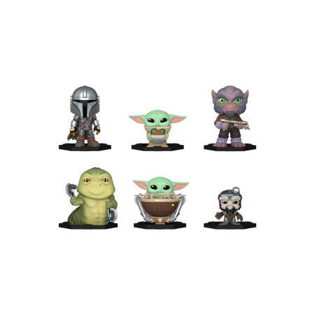Funko Pop The Mandalorian and Grogu Mini Vinyl Figures - Officielle Star Wars