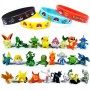 24 pièces Pokémon Mini Figurines +16 pièces Pokémon Bracelets