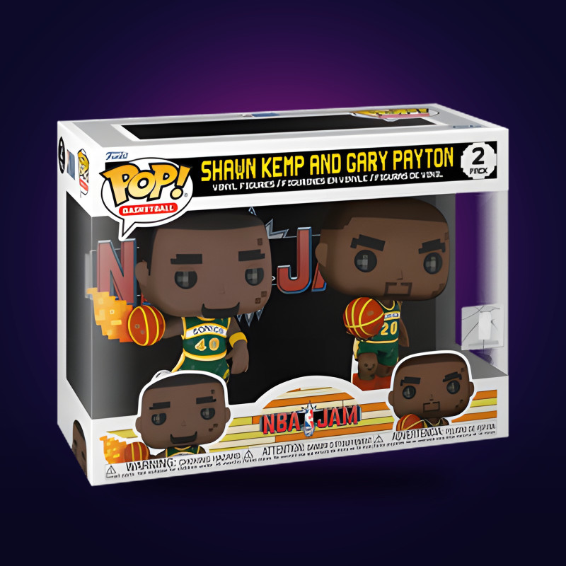 Funko Pop 8-Bit Shawn Kemp & Gary Payton 2-Pack – NBA
