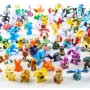 24 pièces Pokémon Mini Figurines +16 pièces Pokémon Bracelets