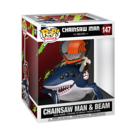 Funko Pop Pop! Ride Deluxe Chainsaw Man & Beam - Officielle Manga