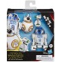 Pack de 3 figurines articulées de droïde de 12,5 cm : R2-D2, BB-8, et D-O