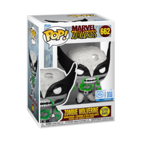 Funko Pop Pop! Zombie Wolverine (Black & White) (Glow) - Officielle Marvel