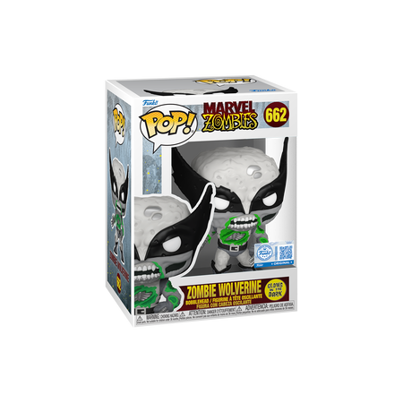 Funko Pop Pop! Zombie Wolverine (Black & White) (Glow) - Officielle Marvel