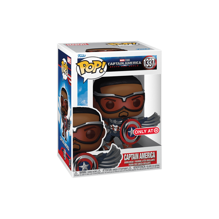 Funko Pop Pop! Captain America (Sam Wilson) (Comic Deco) - Officielle Marvel