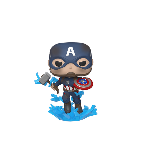 Funko Pop Pop! Captain America with Broken Shield - Officielle Marvel