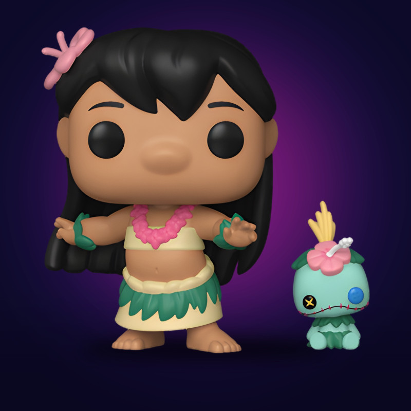 Funko Pop & Buddy Hula Lilo with Scrump - Figurine Disney Collector Vinyle Officielle