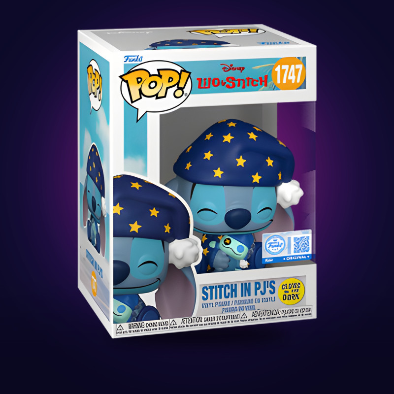 Funko Pop Stitch in PJ's (Glow) – Figurine Disney officielle