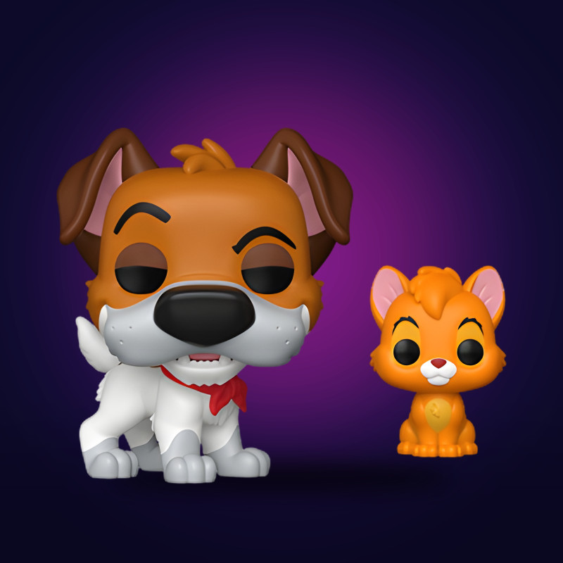 Funko Pop & Buddy Dodger with Oliver - Figurine Disney Collector Vinyle Officielle