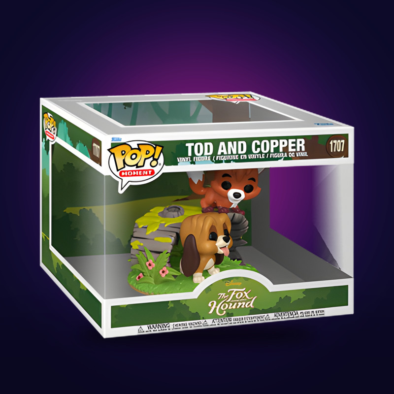Funko Pop Moment Tod and Copper – Figurine Disney officielle