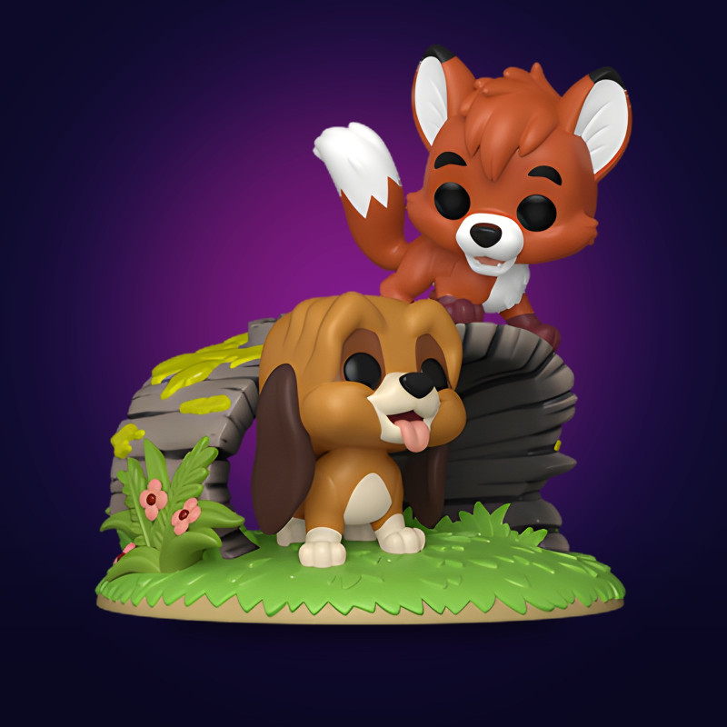 Funko Pop Moment Tod and Copper - Figurine Disney Collector Vinyle Officielle