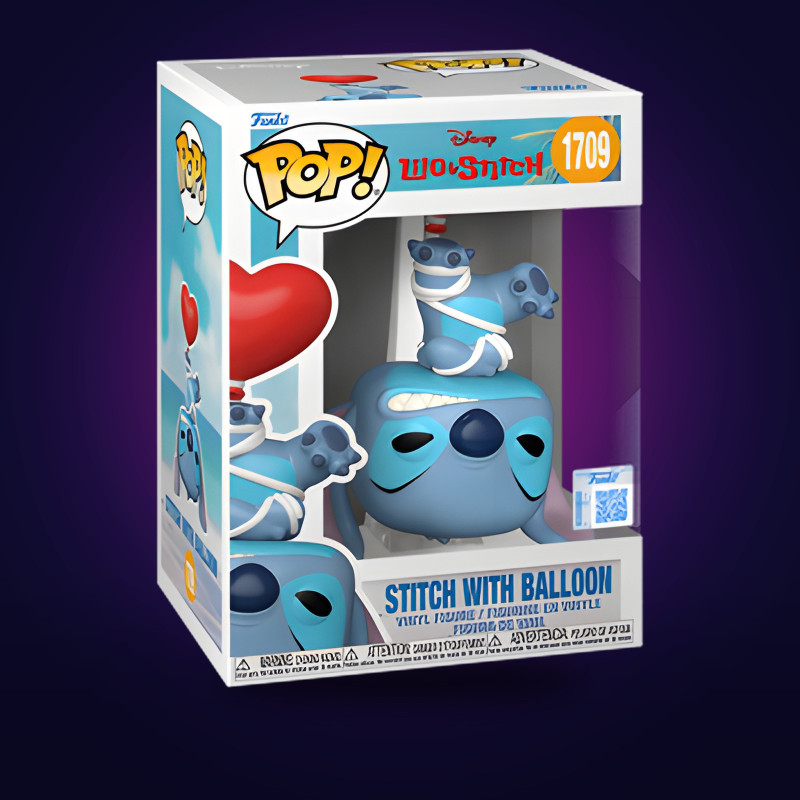 Funko Pop Stitch with Balloon – Figurine Disney officielle