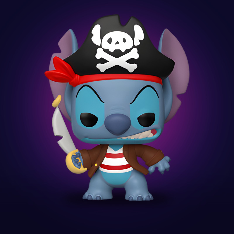 Funko Pop Pirate Stitch - Figurine Disney Collector Vinyle Officielle