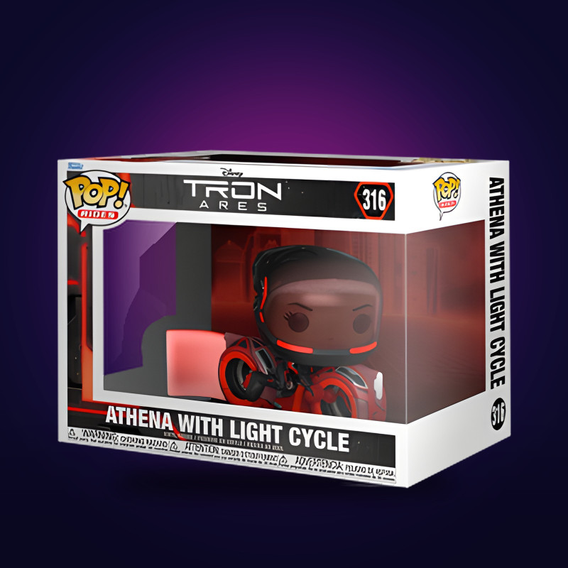 Funko Pop Rides Athena with Light Cycle (Tron: Ares)