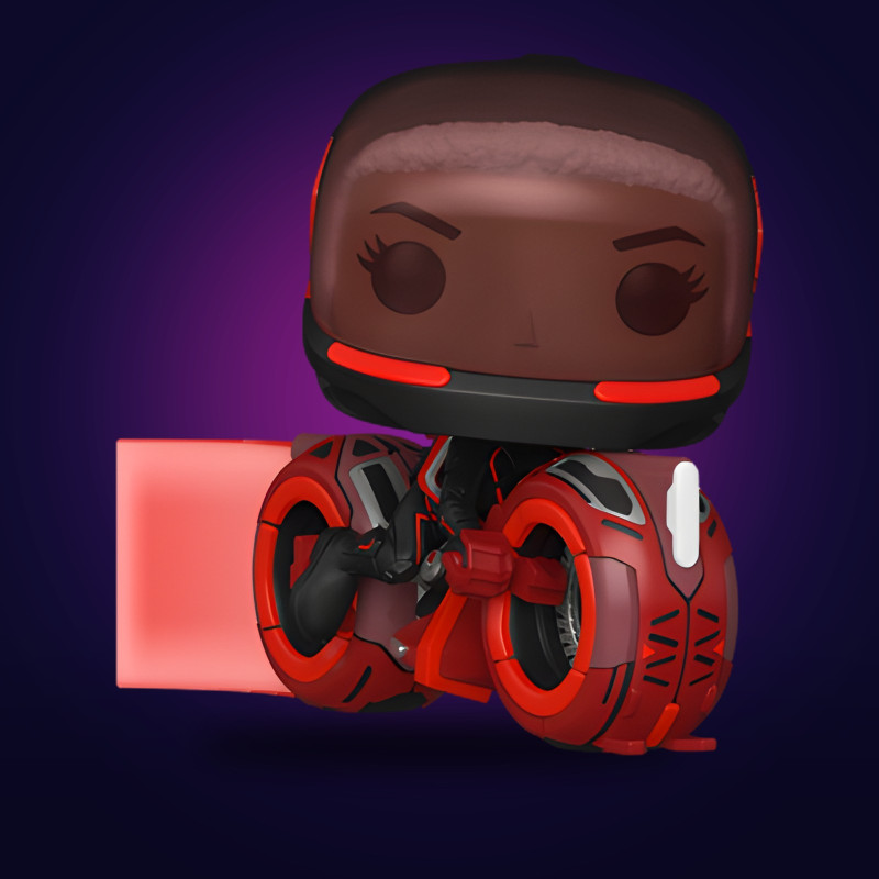 Funko Pop Rides Athena with Light Cycle (Tron: Ares) - Figurine Disney Collector Vinyle Officielle