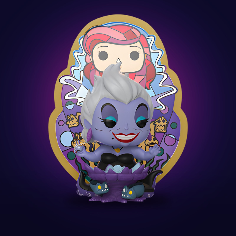 Funko Pop Deluxe Ursula (Ariel Stained Glass) - Figurine Disney Collector Vinyle Officielle