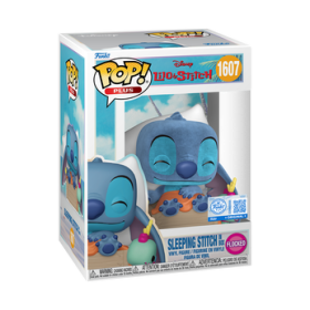 Funko Pop Pop! Plus Sleeping Stitch in Box (Flocked) - Officielle Disney