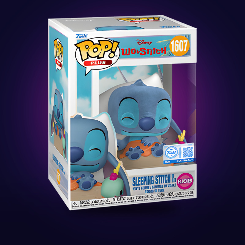 Funko Pop Plus Sleeping Stitch in Box (Flocked) – Disney