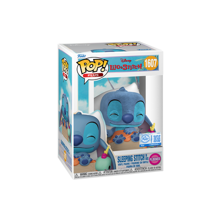 Funko Pop Pop! Plus Sleeping Stitch in Box (Flocked) - Officielle Disney
