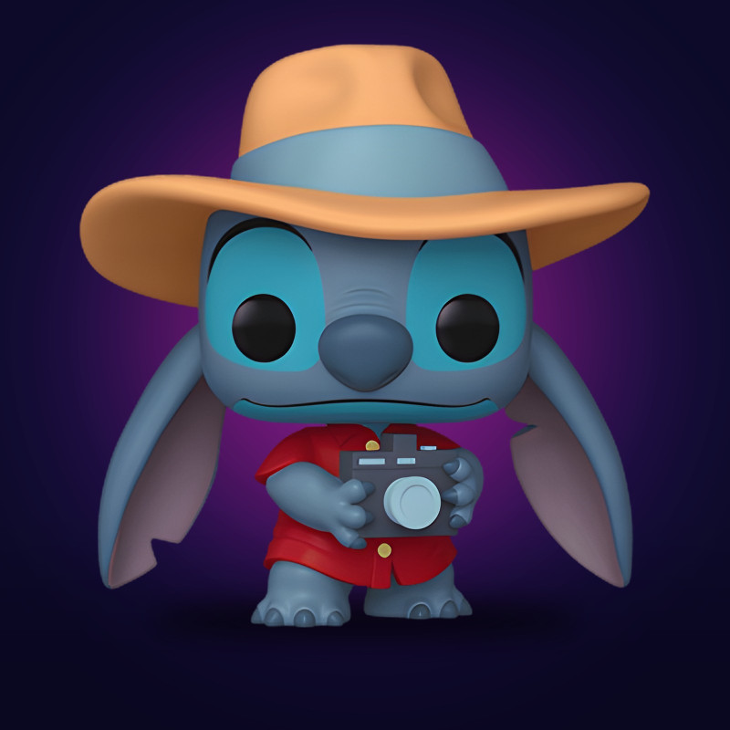 Funko Pop Tourist Stitch - Figurine Disney Collector Vinyle Officielle