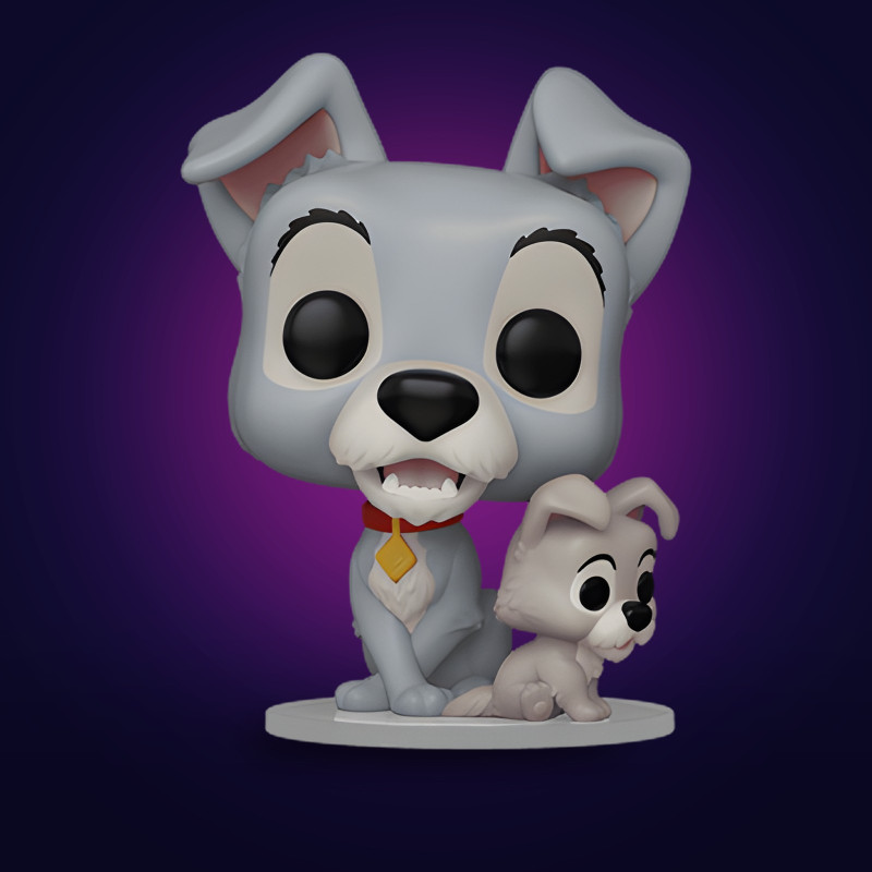 Funko Pop Tramp with Puppy - Figurine Disney Collector Vinyle Officielle