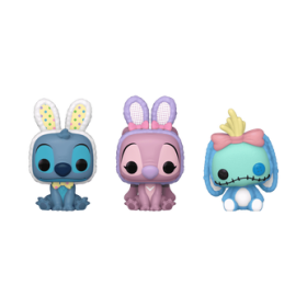 Funko Pop Pocket Pop! Easter Stitch, Angel, Scrump 3-Pack - Officielle Disney