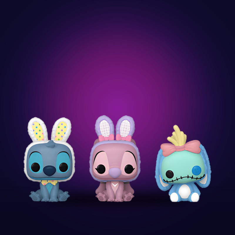Funko Pop Pocket Pop! Easter Stitch, Angel, Scrump 3-Pack