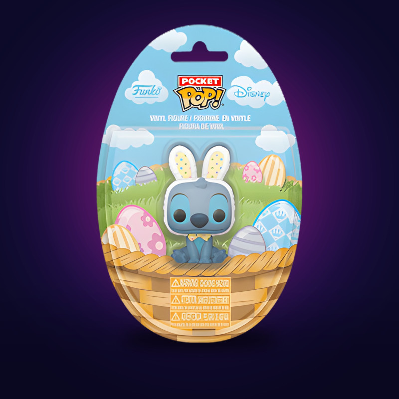 Funko Pop Pocket Pop! Stitch (Easter Bunny) - Figurine Disney Collector Vinyle Officielle