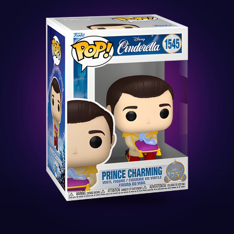 Funko Pop Prince Charming with Slipper (75th Anniversary)