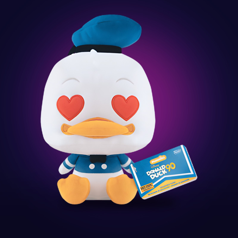 Funko Pop Donald Duck with Heart Eyes Plush - Figurine Disney Collector Vinyle Officielle