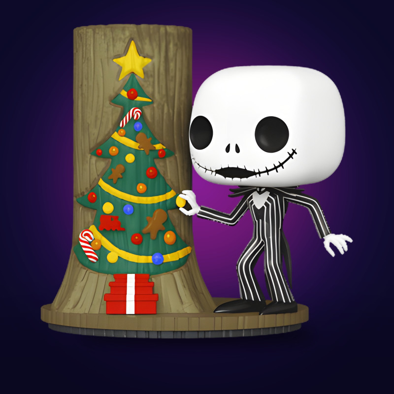 Funko Pop Deluxe Jack Skellington with Christmas Door - Figurine Disney Collector Vinyle Officielle