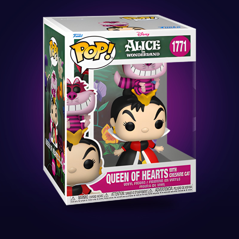 Funko Pop Queen of Hearts with Cheshire Cat – Disney