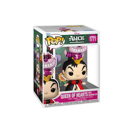 Funko Pop Pop! Queen of Hearts with Cheshire Cat - Officielle Disney