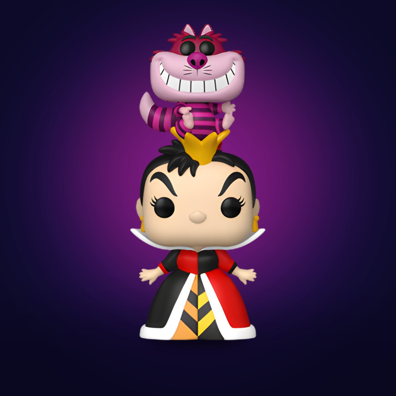 Funko Pop Queen of Hearts with Cheshire Cat - Figurine Disney Collector Vinyle Officielle
