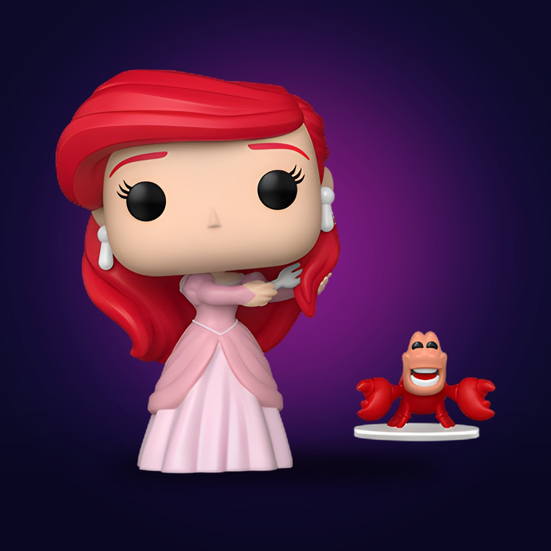 Funko Pop & Buddy Ariel with Sebastian - Figurine Disney Collector Vinyle Officielle