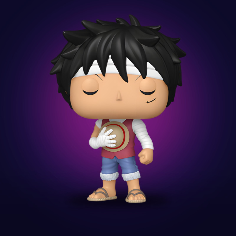 Funko Pop Monkey D. Luffy with Pop! Protector (Marineford Memorial) - Figurine One Piece Collector Vinyle Officielle