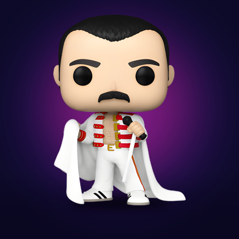 Funko Pop Freddie Mercury (We Will Rock You Tour) - Figurine Musique Collector Vinyle Officielle